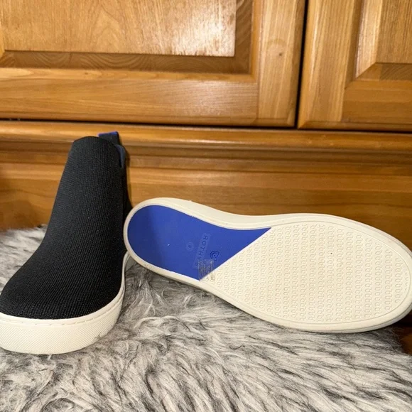 Rothy's Black Slide on Chelsea Ankle Boots - Picture 3 of 5